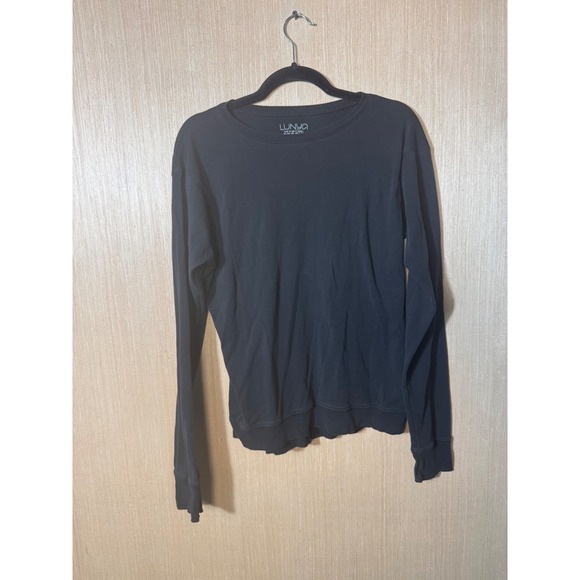 lunya Tops - Lunya Black Pima Cotton Long Sleeve Top Womens Size M
